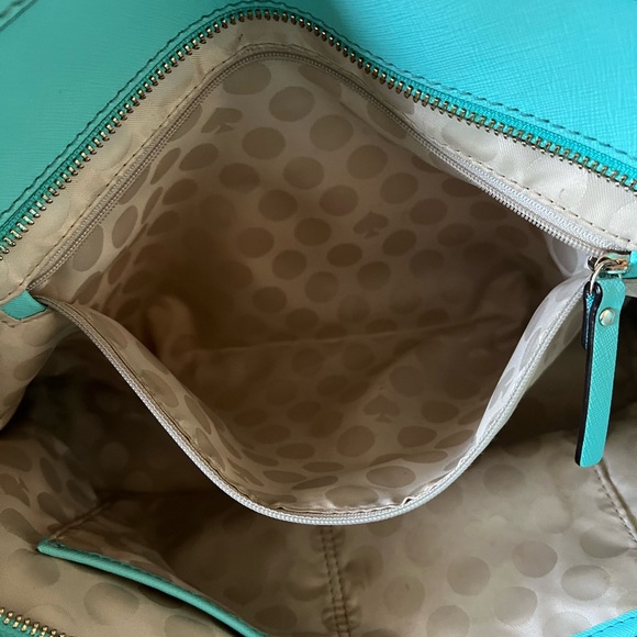 Kate spade tote with inside zipper pocket and two pockets on other side. - Picture 3 of 14